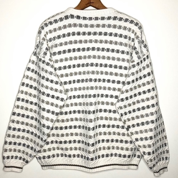 Vintage Made in USA Bill Bass Gray Texture Sweater - Picture 2 of 4